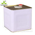 China white tin square metal bucket with spout Manufactory
